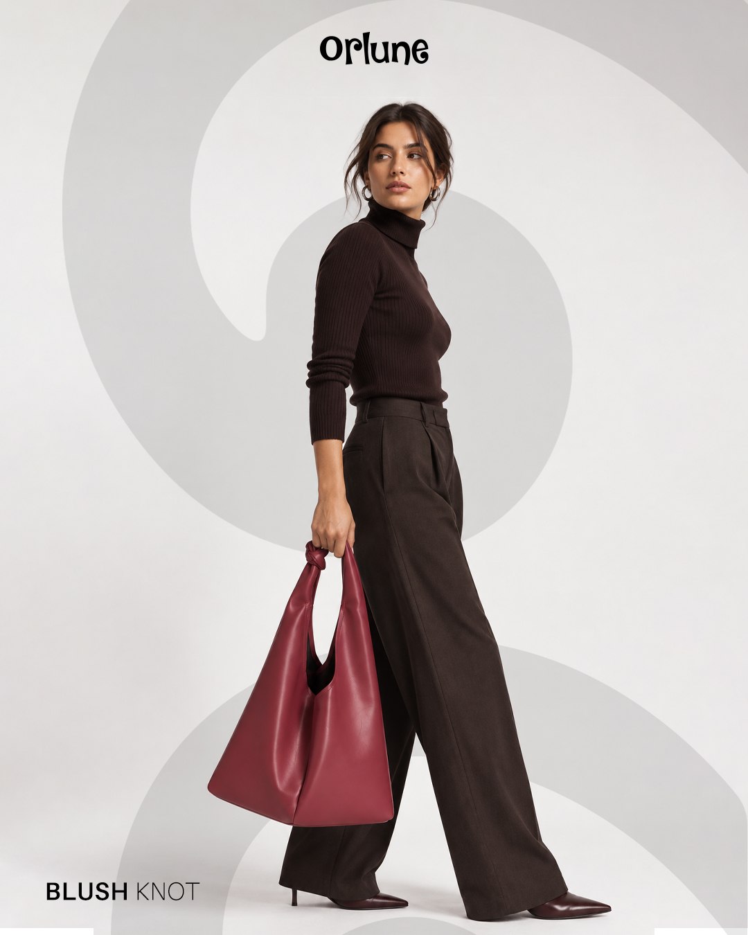 Orlune — Blush Knot bag social media design